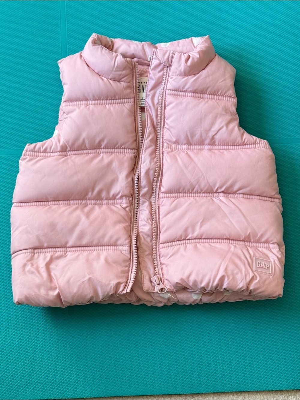 GAP Pink Quilted Puffer Vest for Kids